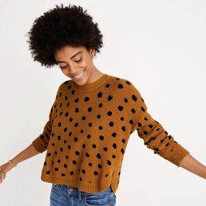 Madewell Painted Spots Pullover Sweater